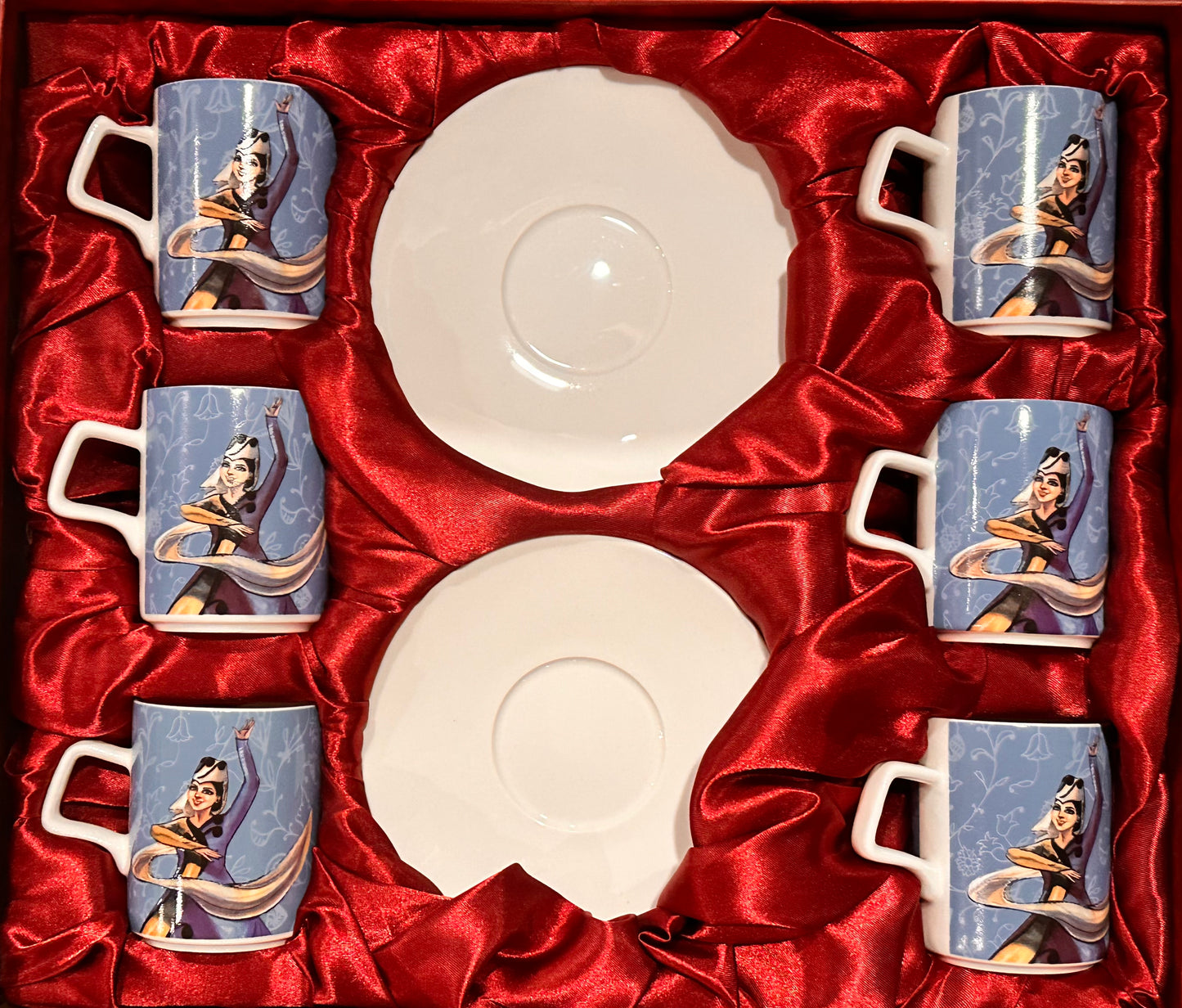 Aline Armenian Dancer Espresso Set - Arpi Krikorian
