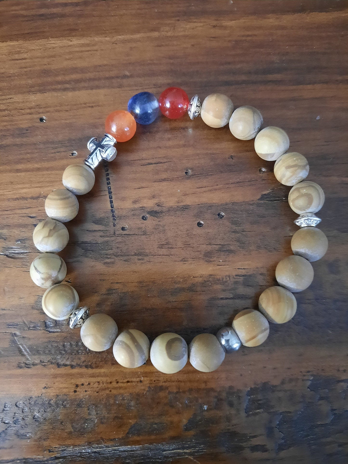 Woodlace Agate Armenian Bracelet