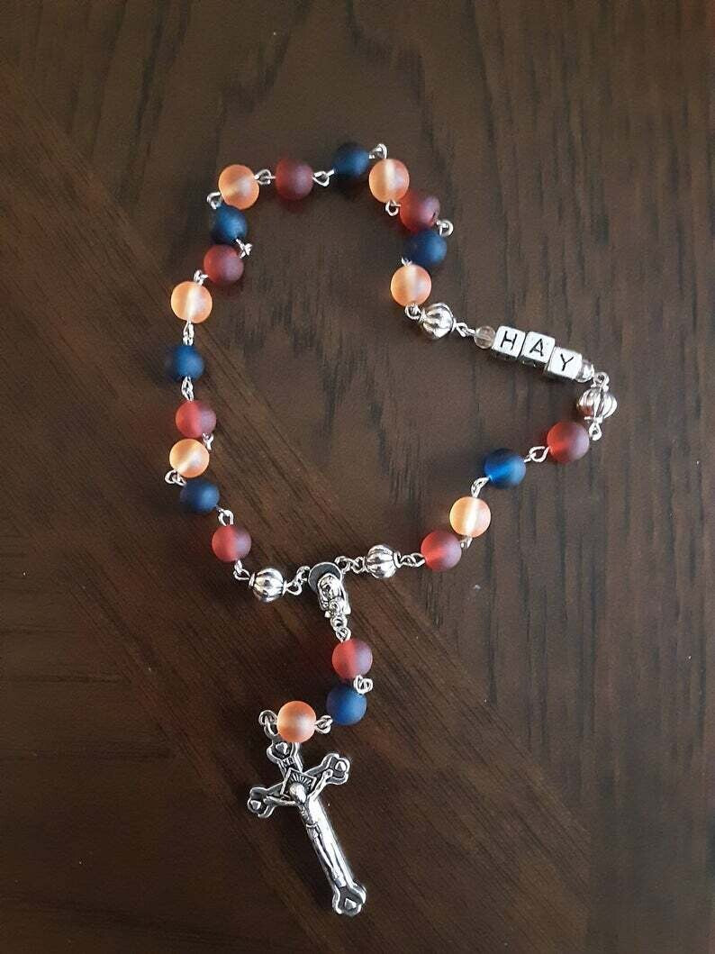 Frosted Glass Armenian Rosary