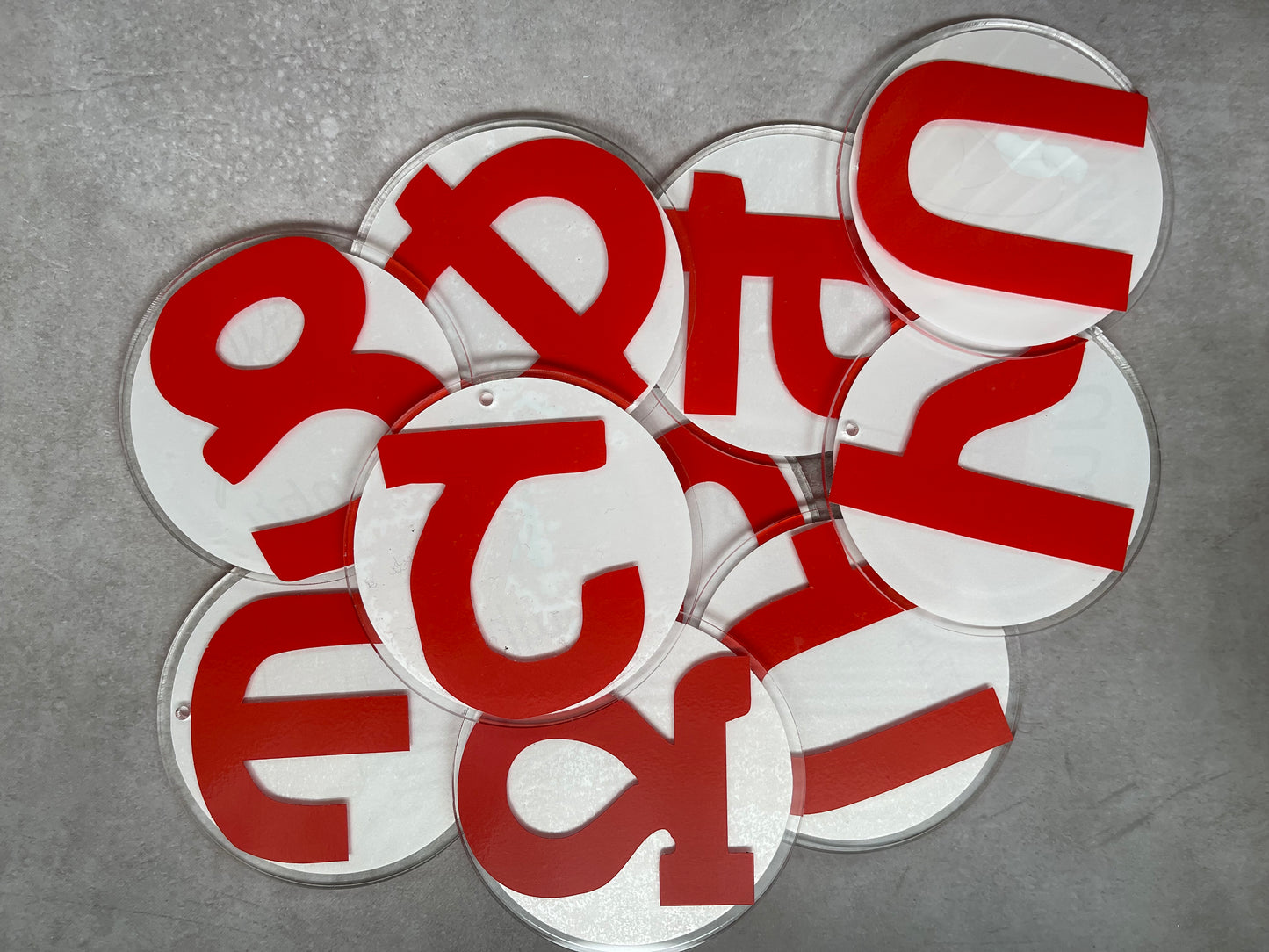 Armenian Alphabet Round Tiles