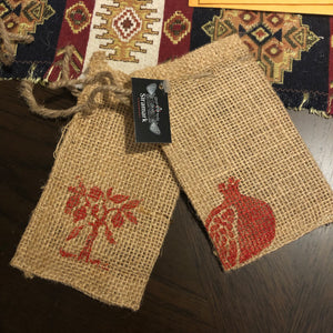 Set Of 2 Small Gift Bags (6"x3.5")