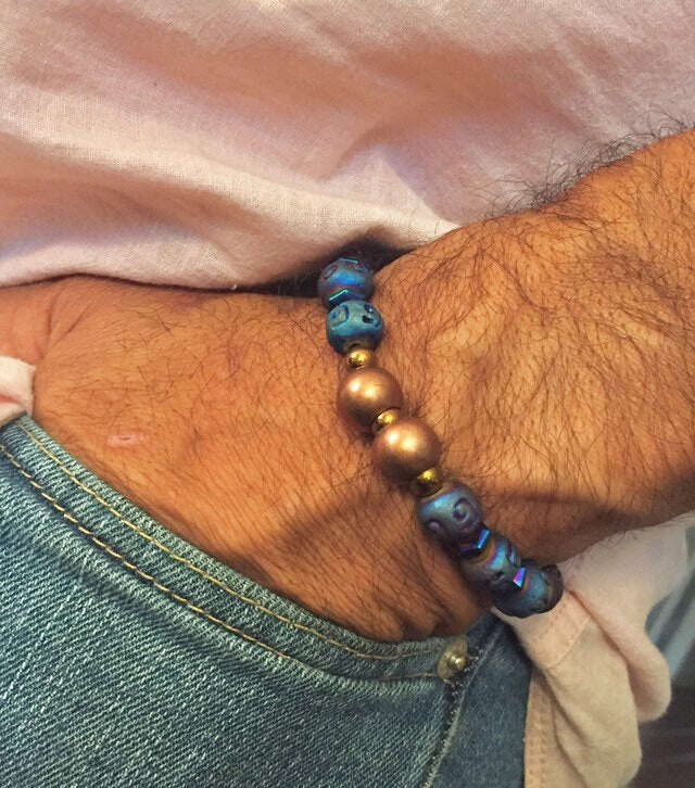Wood Beads unisex bracelet