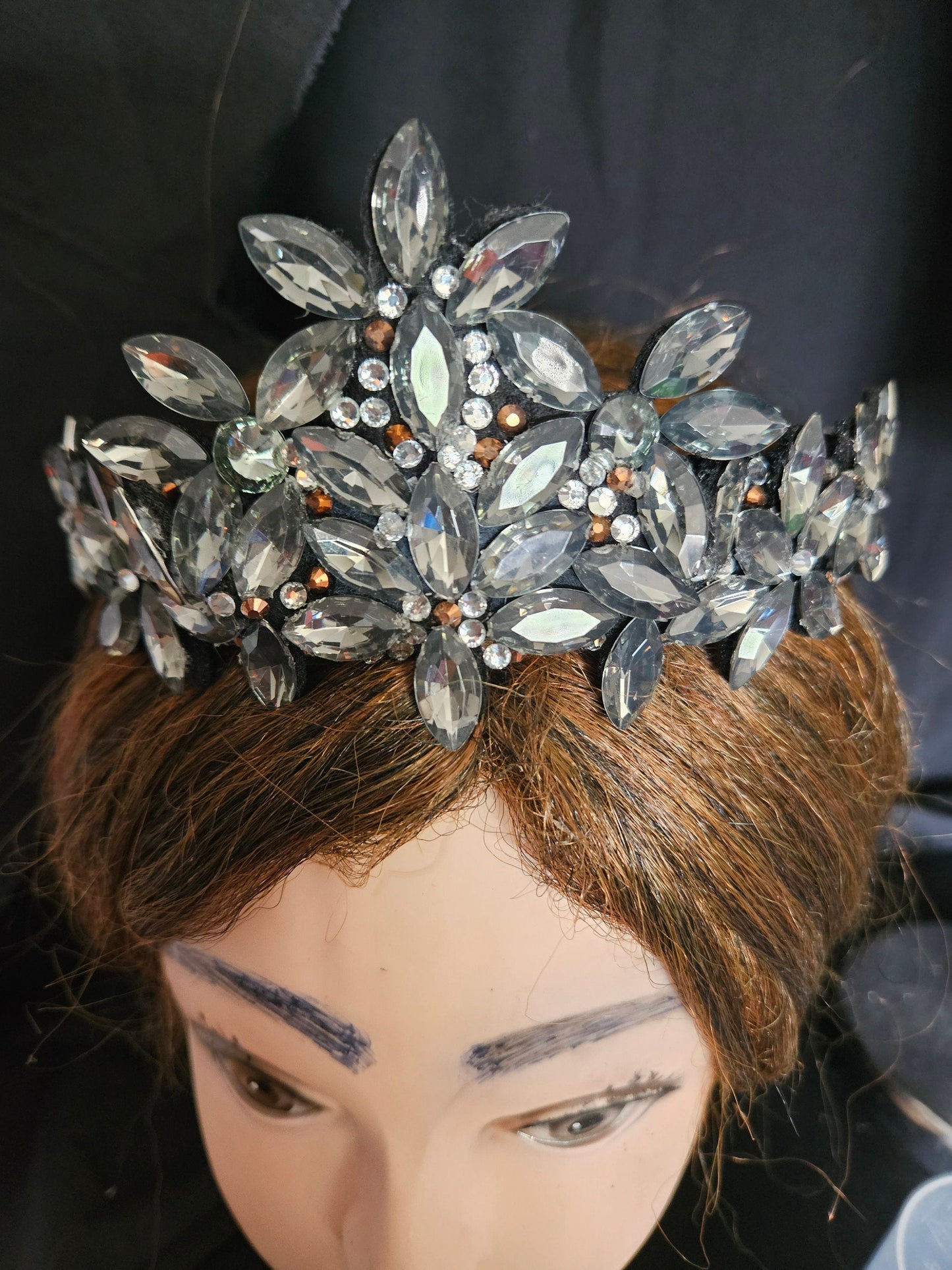 A radiant crown of crystal petals and light.