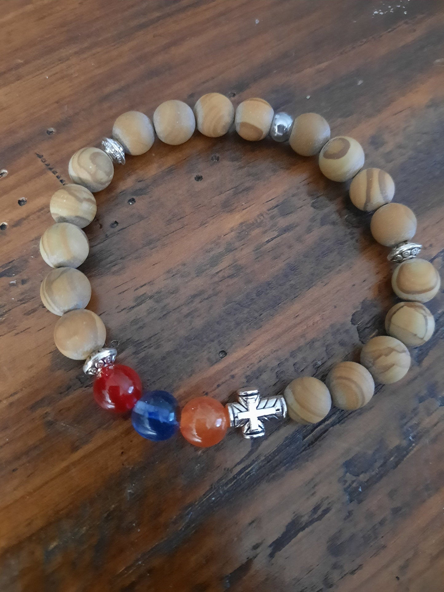 Woodlace Agate Armenian Bracelet