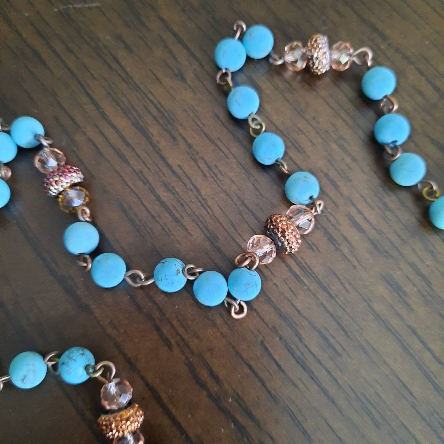 Turquoise And Rose Gold