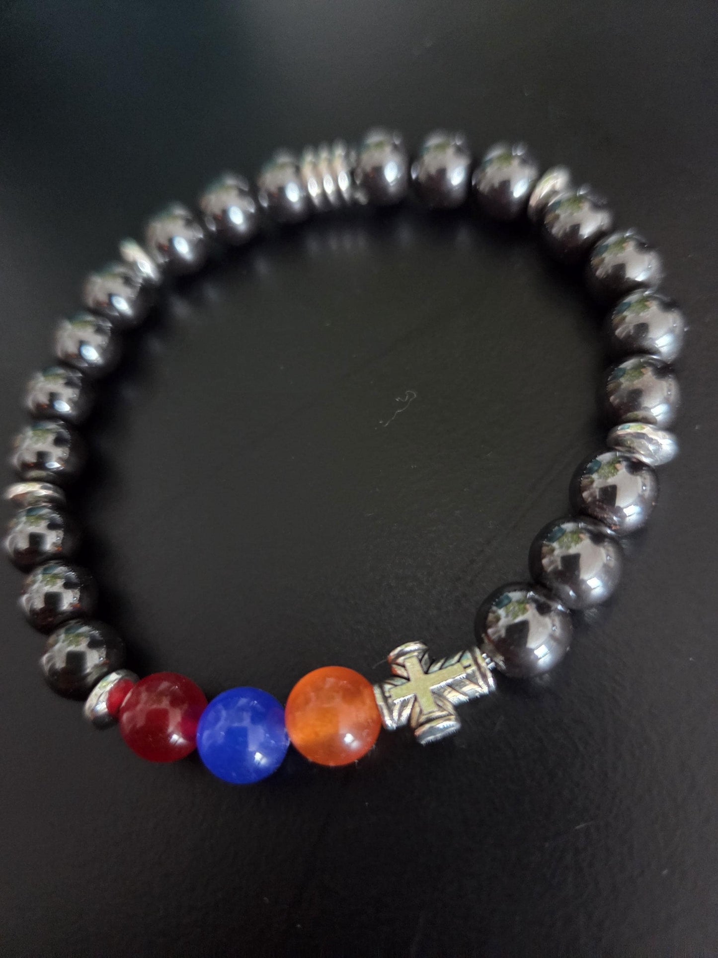 Hematite Gemstone Power Bracelet for Men