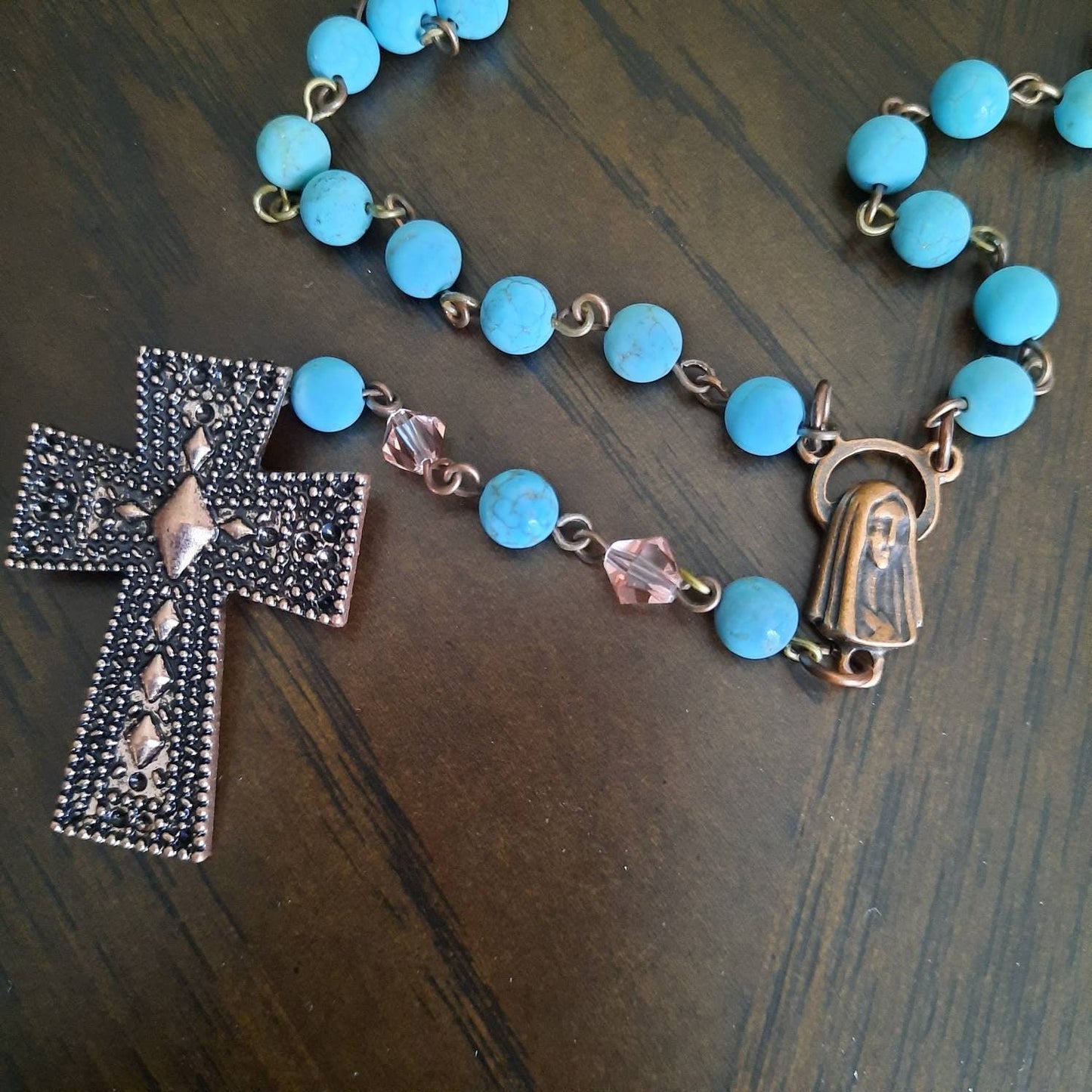 Turquoise And Rose Gold