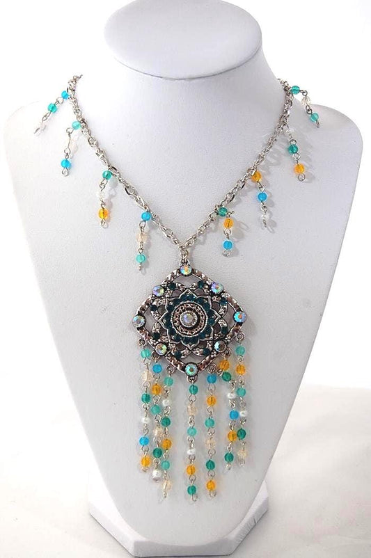 Rhinestone Pendant Necklace