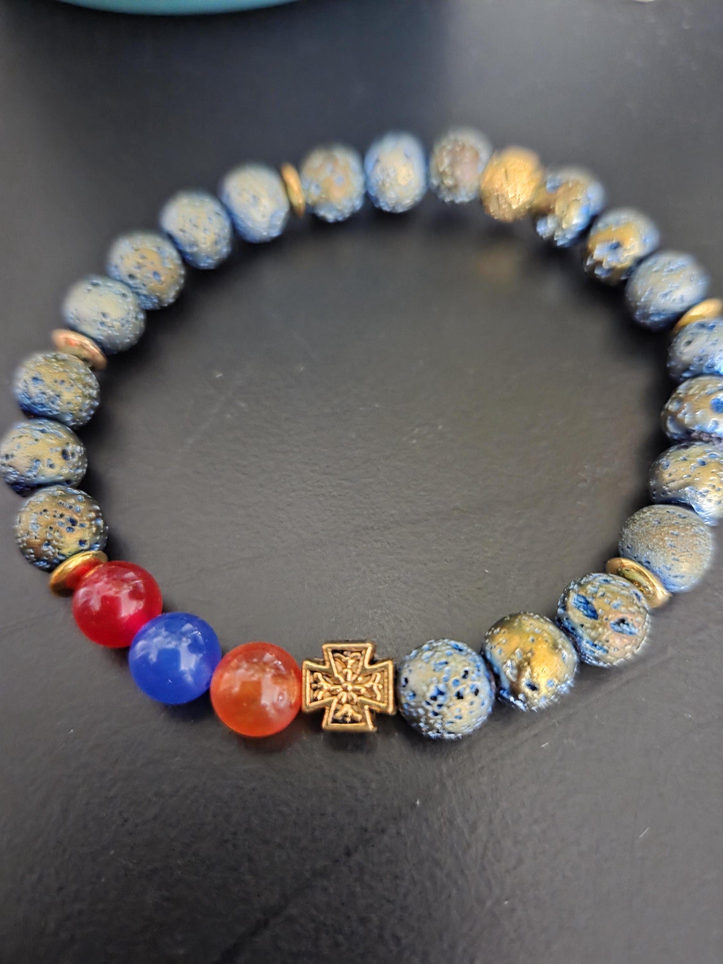 Lava Stone Armenian Bracelet