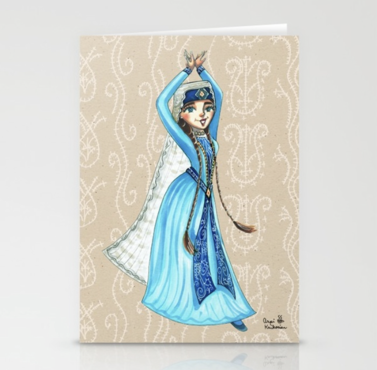 Alique Greeting Card - Arpi Krikorian