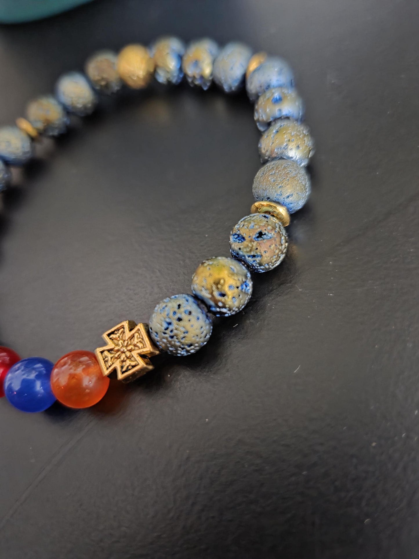 Lava Stone Armenian Bracelet