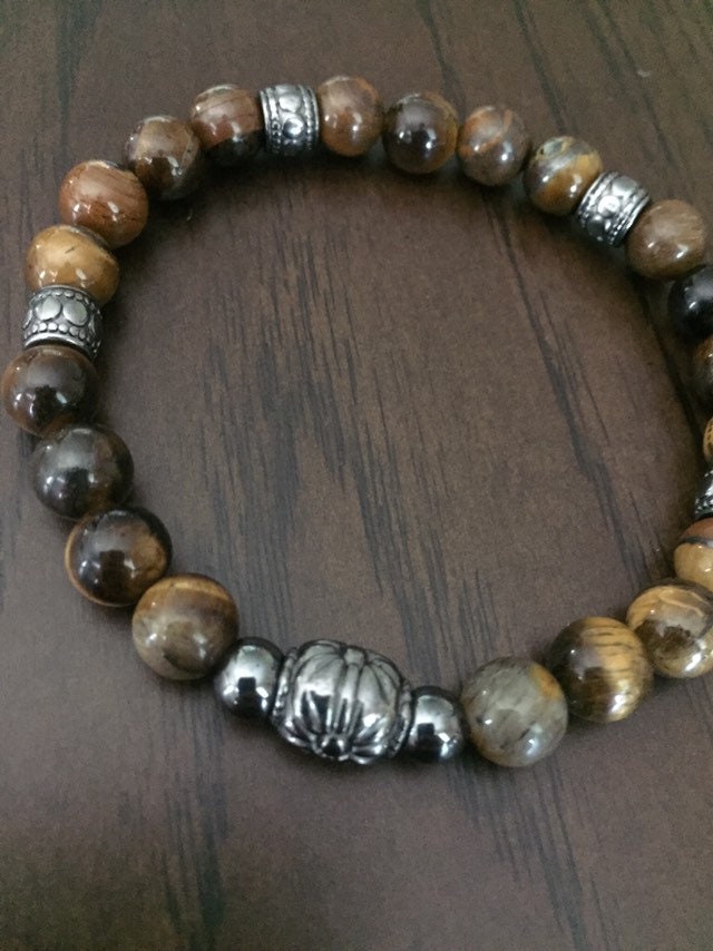 Tiger's Eye Gem Mens’ fashion