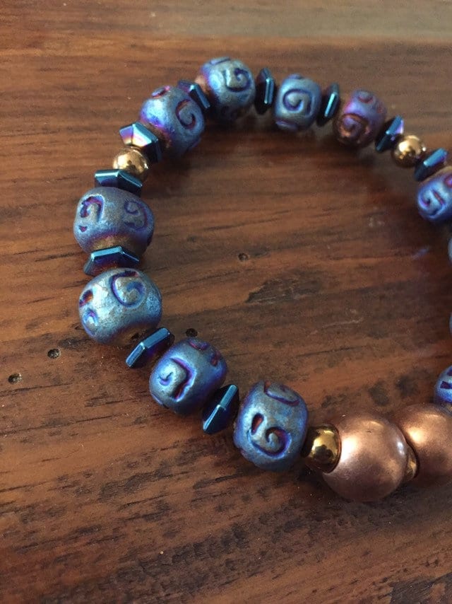 Wood Beads unisex bracelet