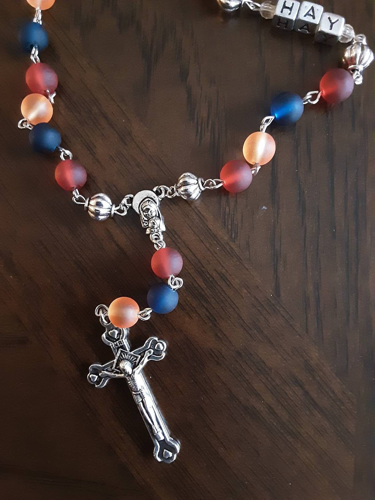Frosted Glass Armenian Rosary