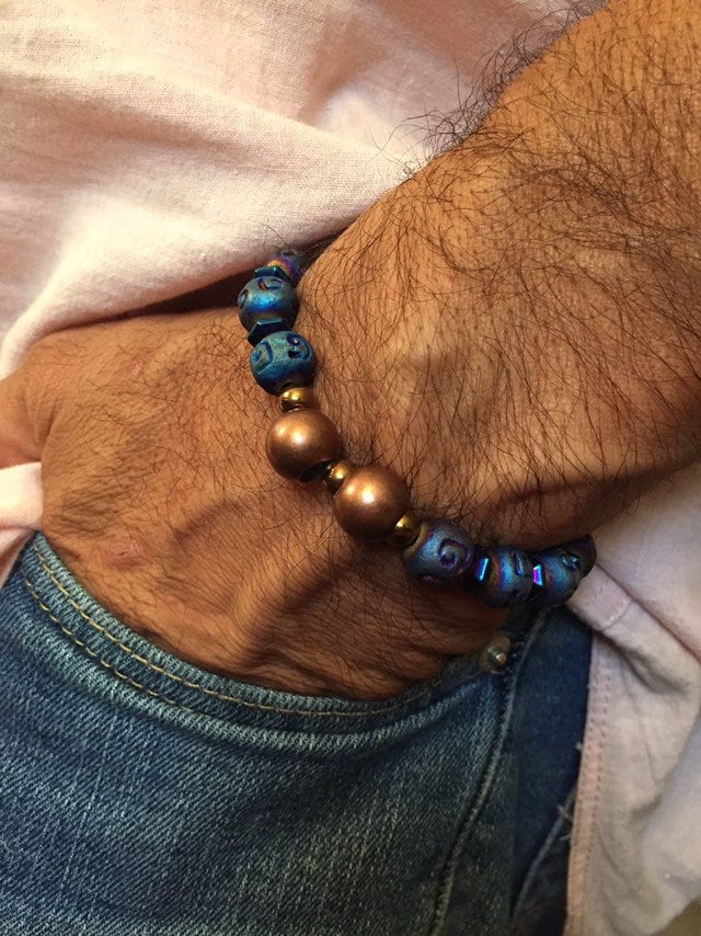 Wood Beads unisex bracelet