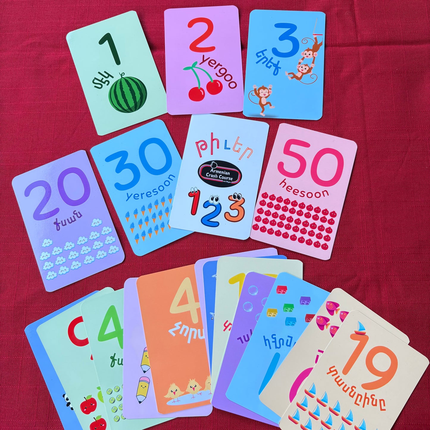Armenian Number Flashcards