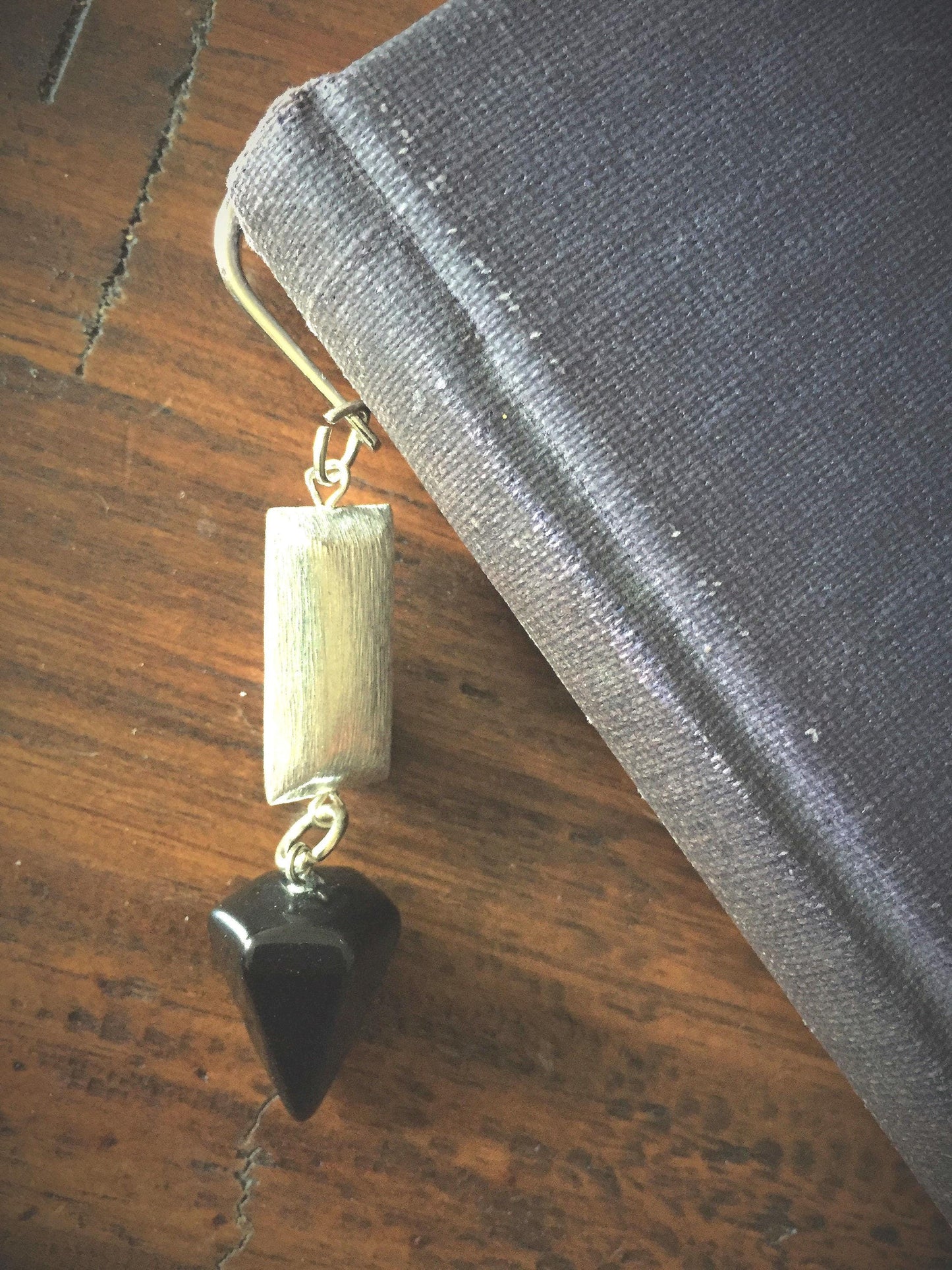 Set of 2 Onyx Bookmarks Gift For Power and Protection