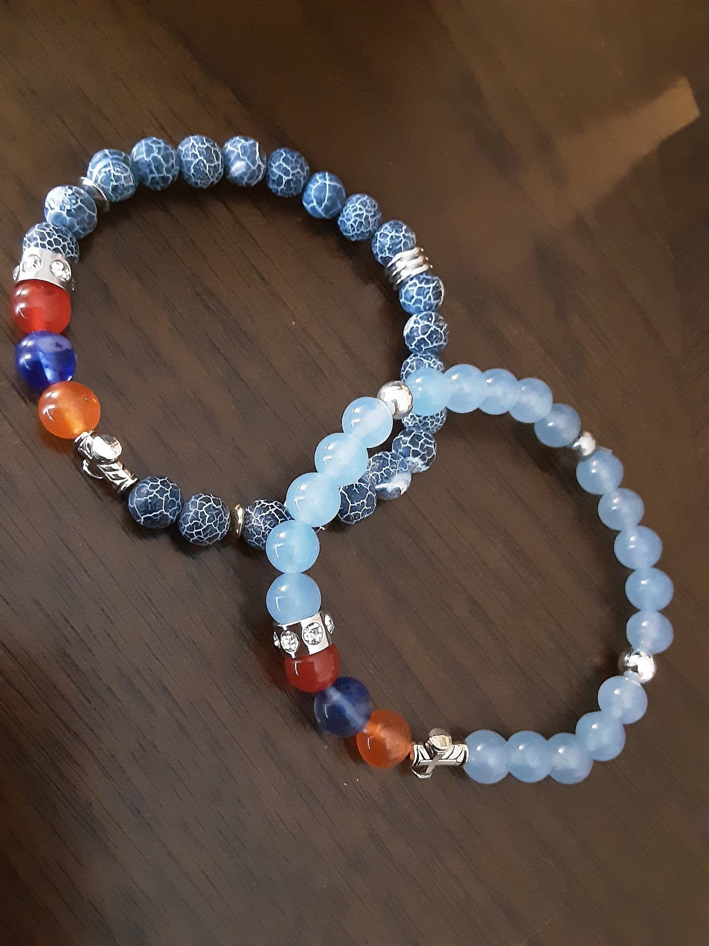Blue Agate Armenian Bracelet