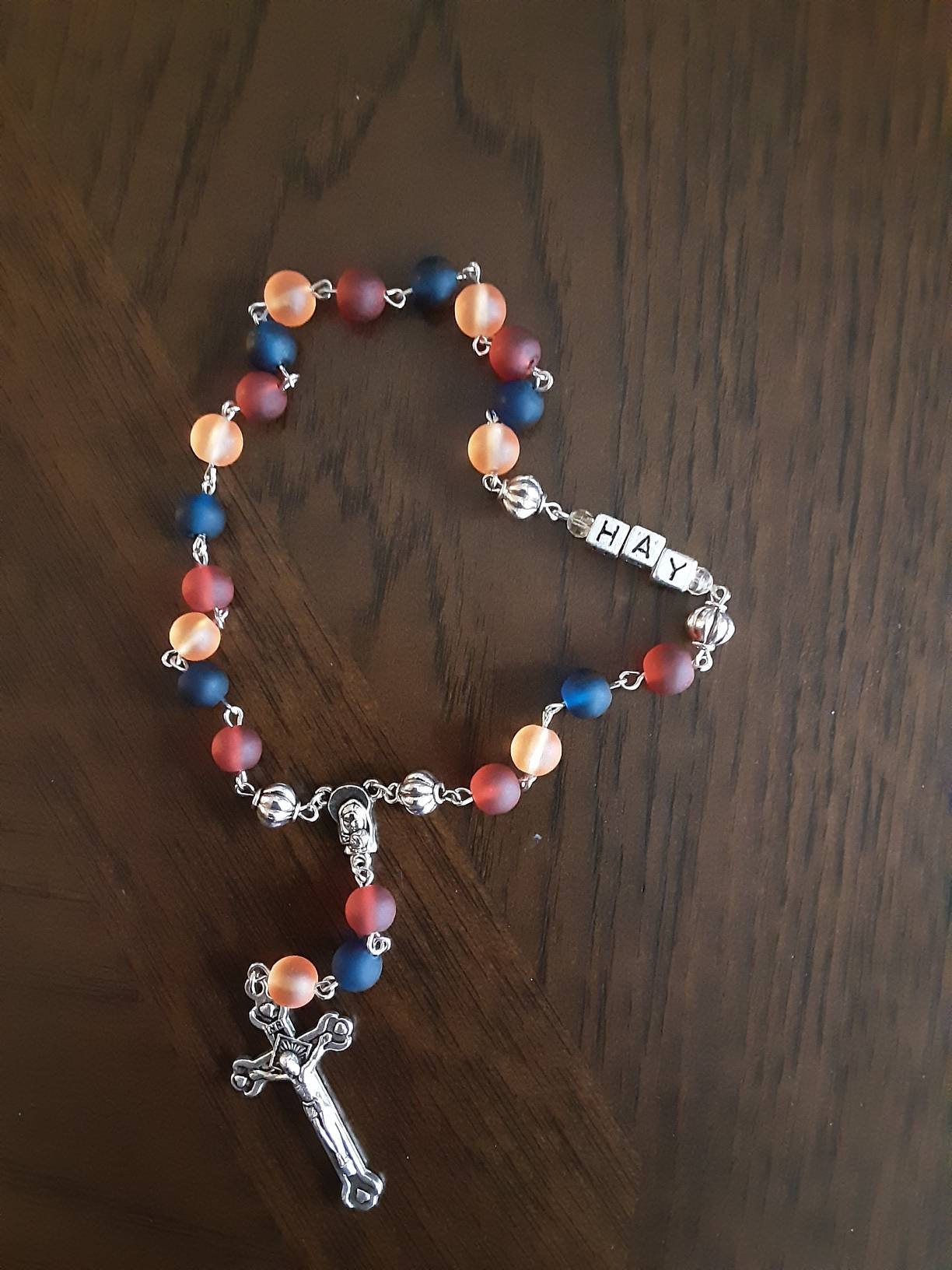 Frosted Glass Armenian Rosary