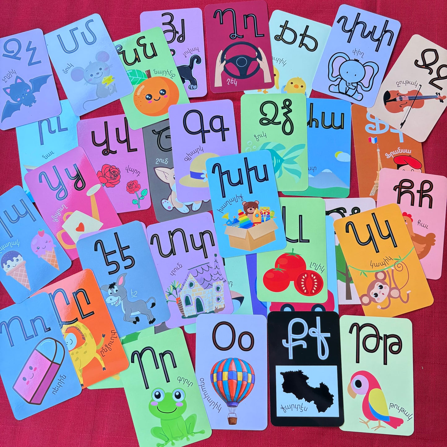 ABC Armenian Alphabet Flashcards