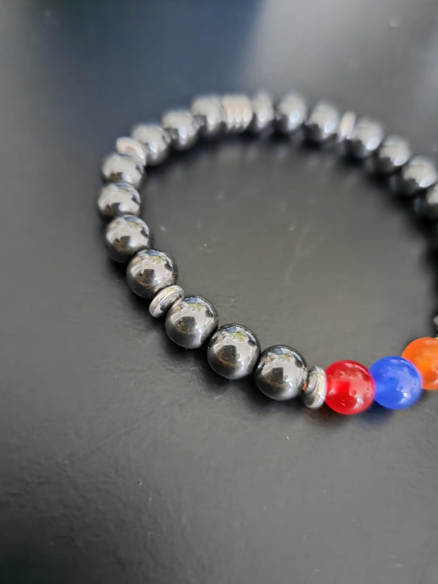 Hematite Gemstone Power Bracelet for Men