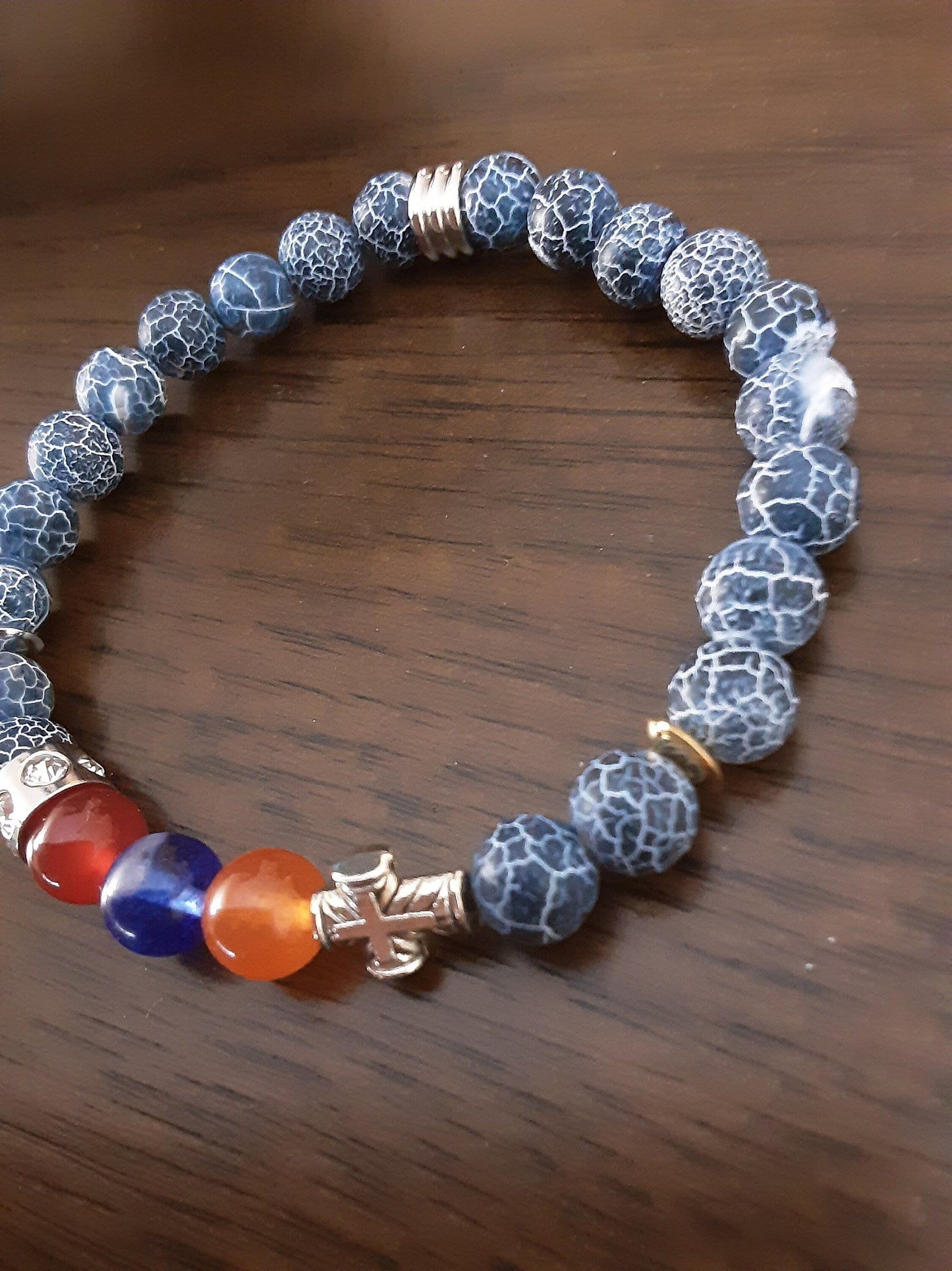 Blue Agate Armenian Bracelet