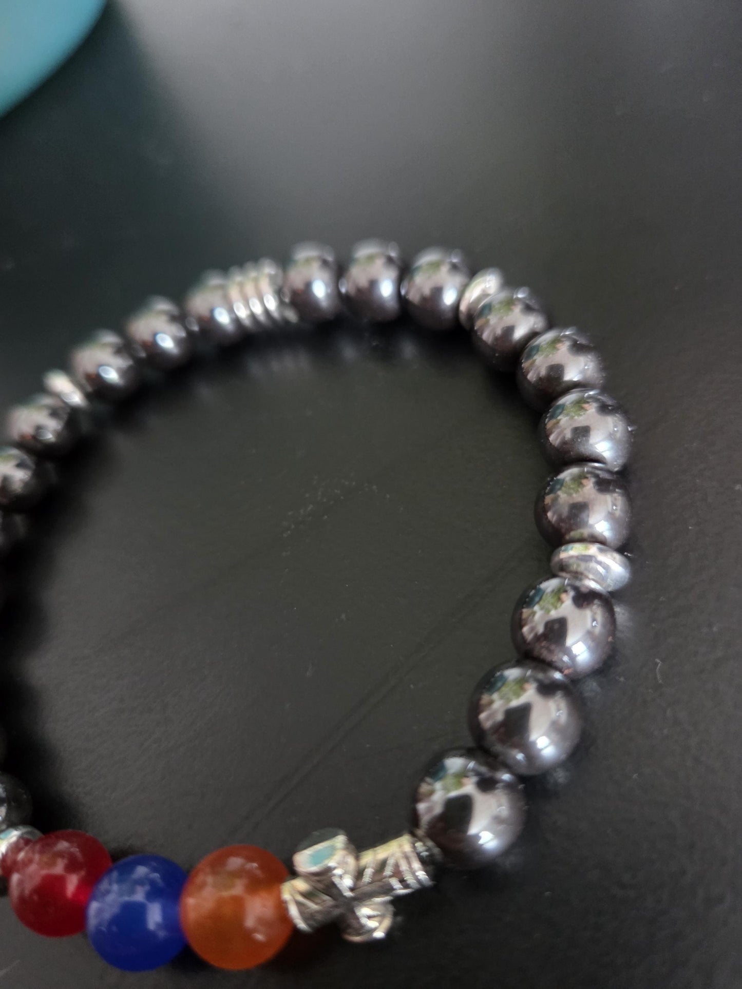 Hematite Gemstone Power Bracelet for Men