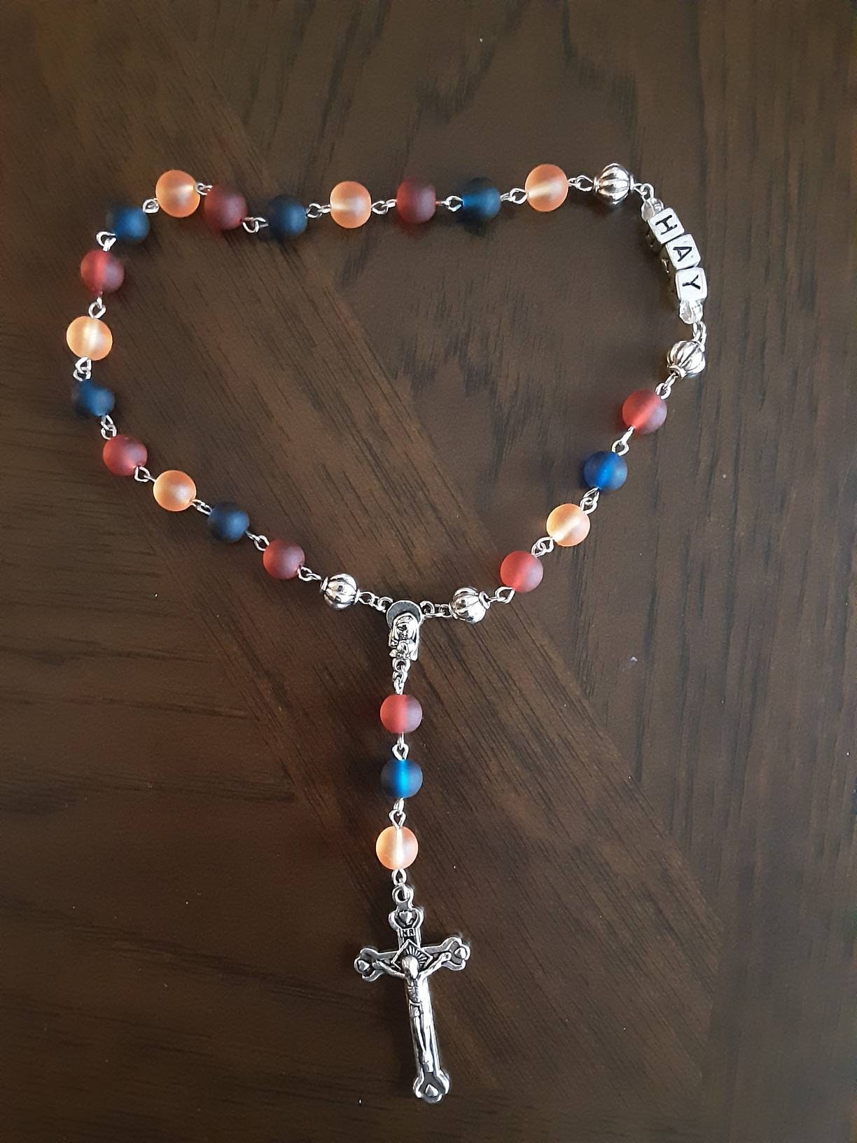 Frosted Glass Armenian Rosary