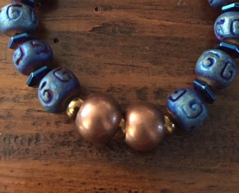 Wood Beads unisex bracelet