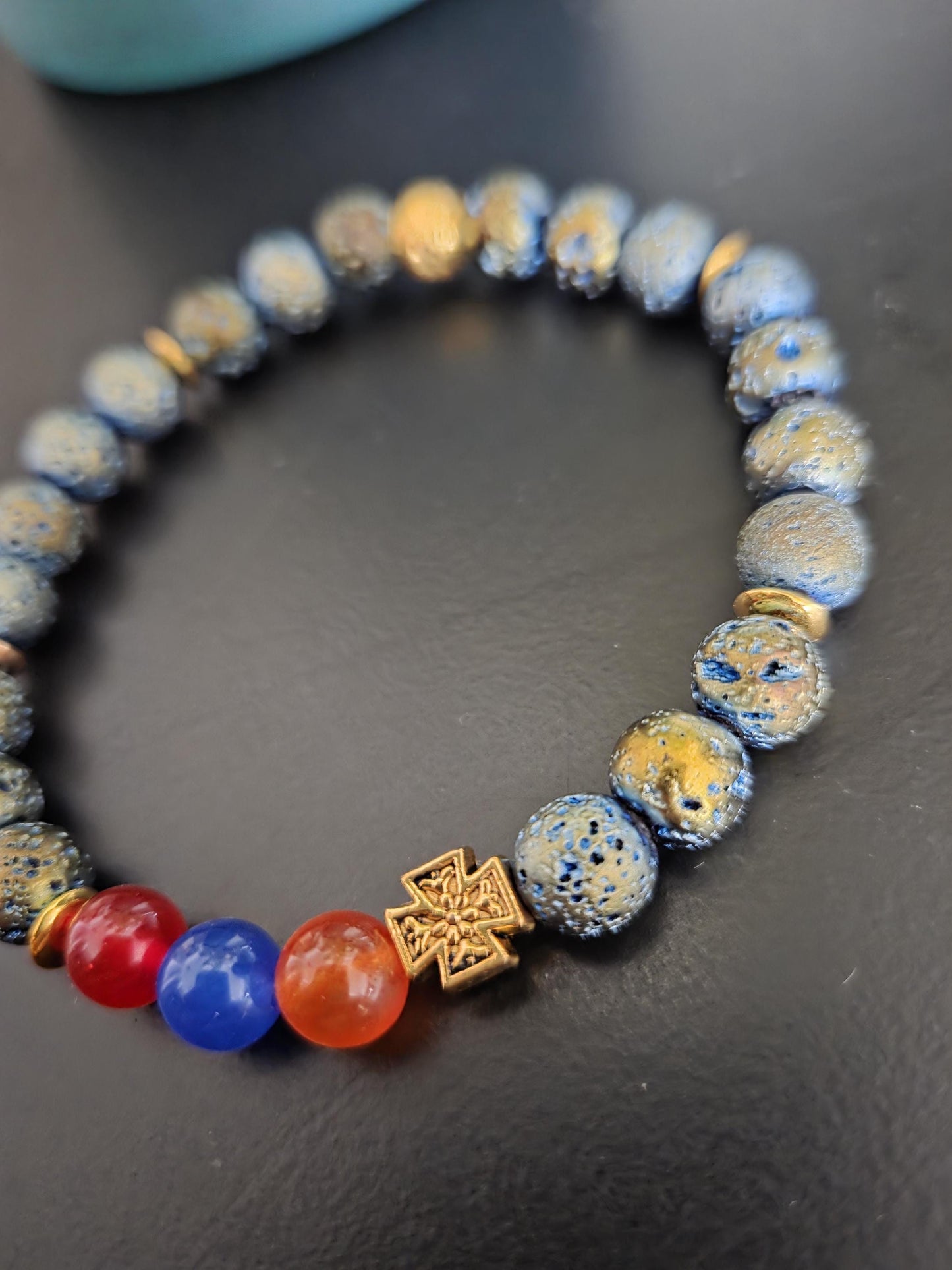 Lava Stone Armenian Bracelet