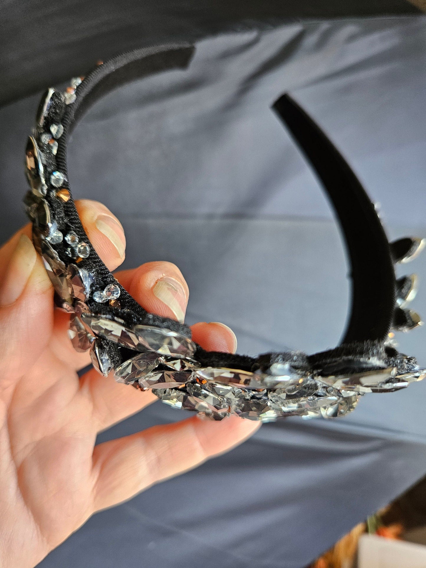 Crystal Floral Statement Tiara