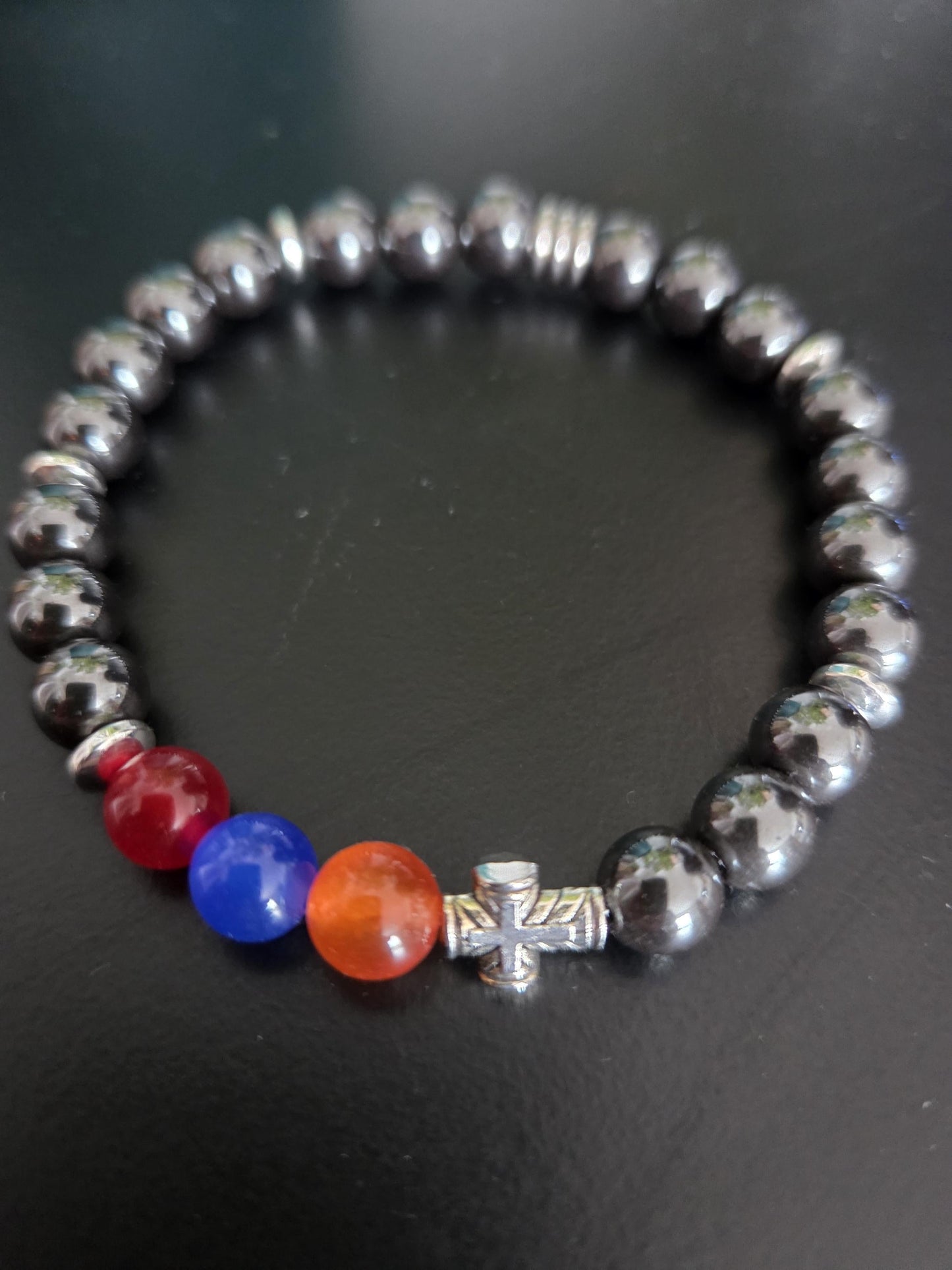 Hematite Gemstone Power Bracelet for Men