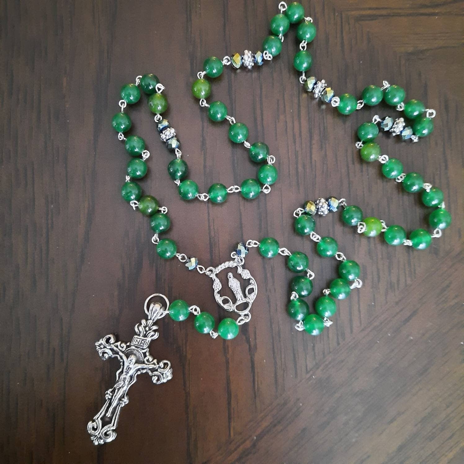 Green Jade Rosary