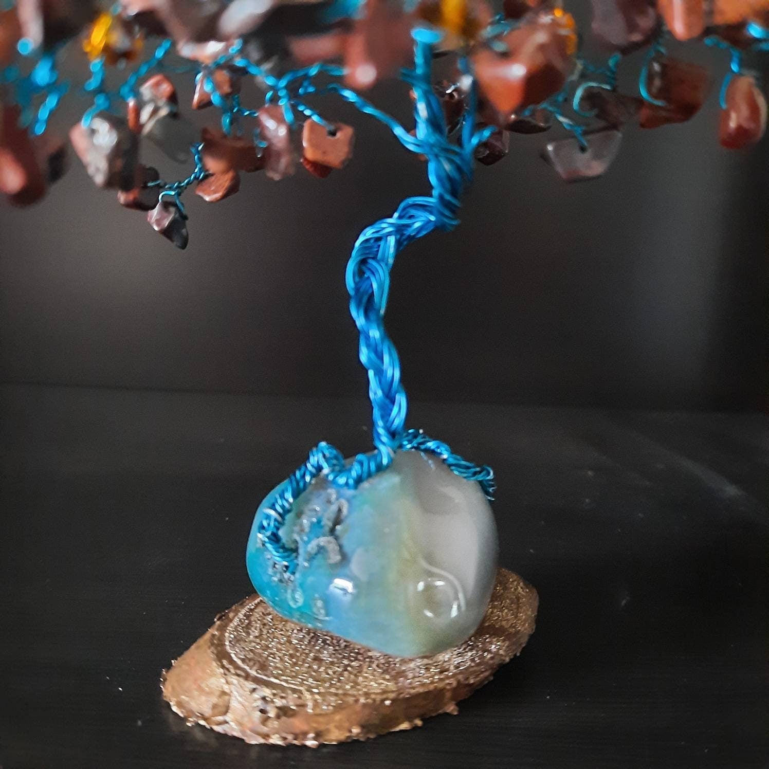 Mahogany Obsidian Gem Mini Tree Memories Collection