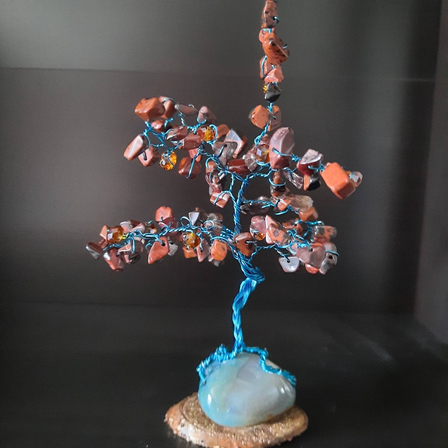 Mahogany Obsidian Gem Mini Tree Memories Collection