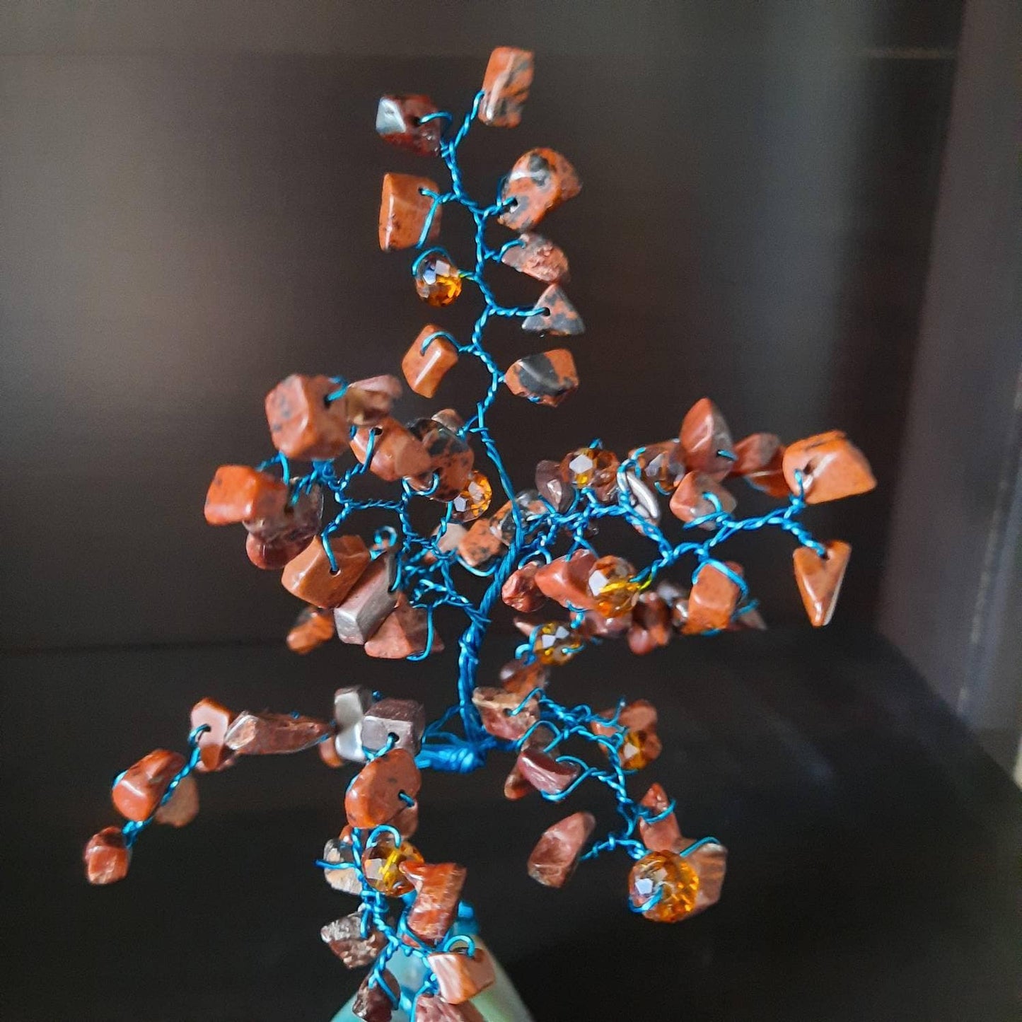 Mahogany Obsidian Gem Mini Tree Memories Collection