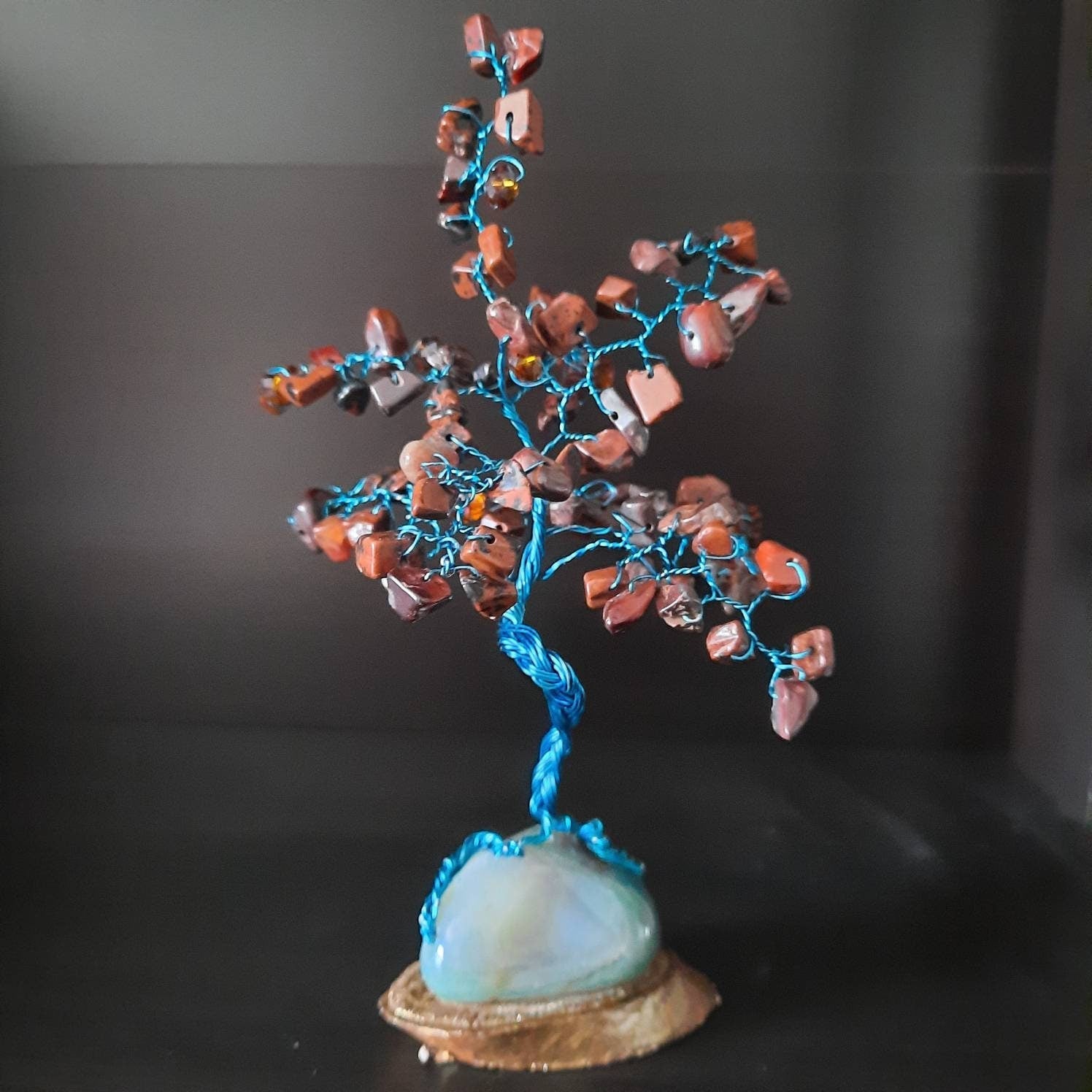 Mahogany Obsidian Gem Mini Tree Memories Collection