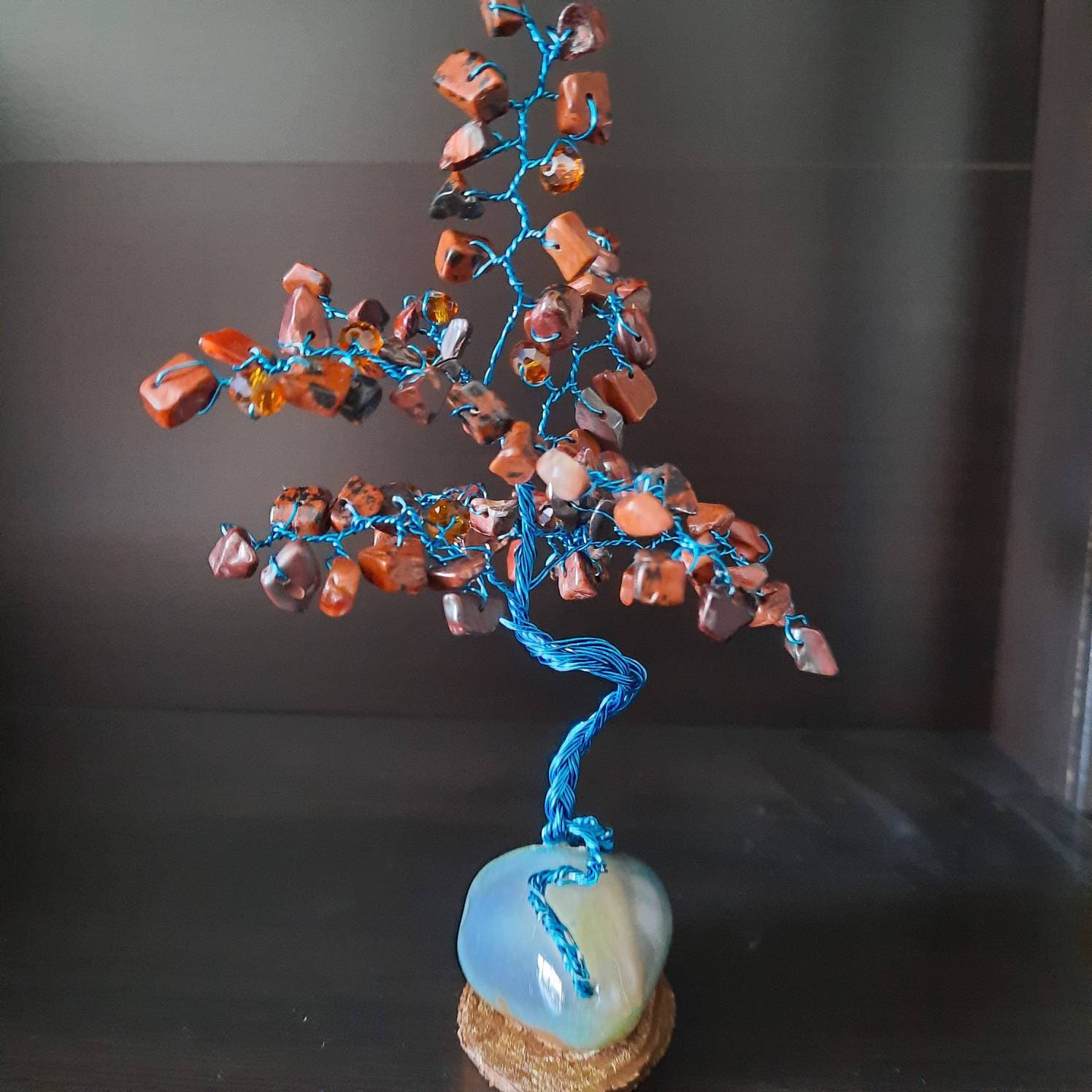 Mahogany Obsidian Gem Mini Tree Memories Collection