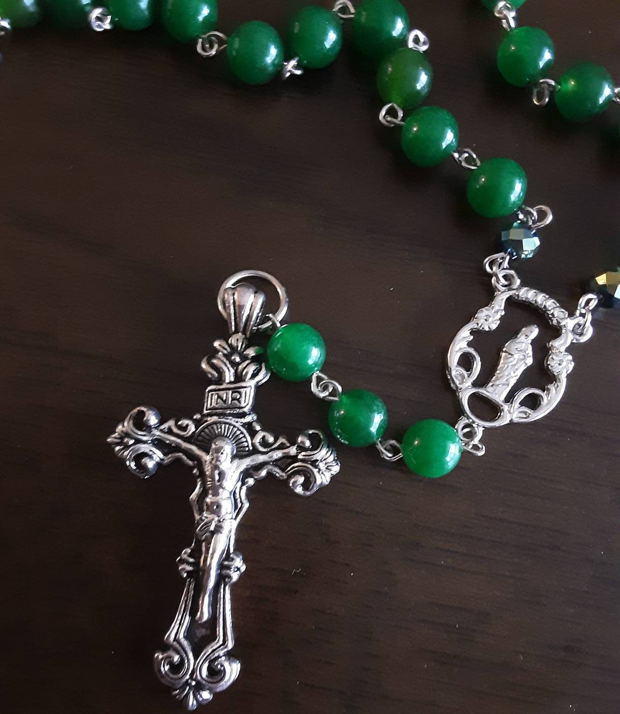 Green Jade Rosary