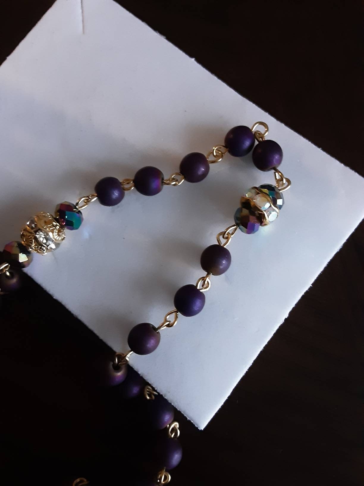 Purple Hematite Rosary