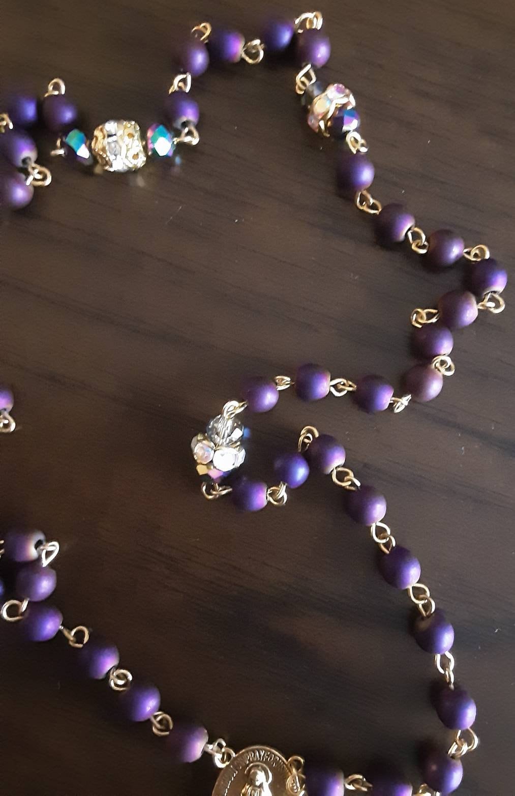 Purple Hematite Rosary