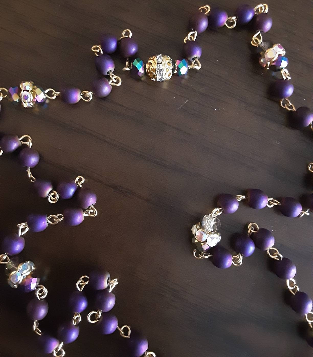 Purple Hematite Rosary