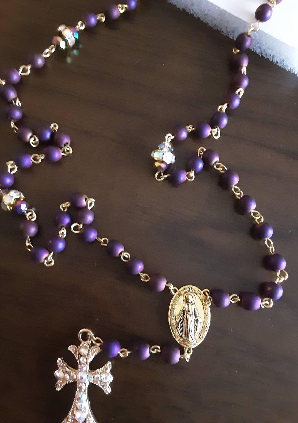Purple Hematite Rosary