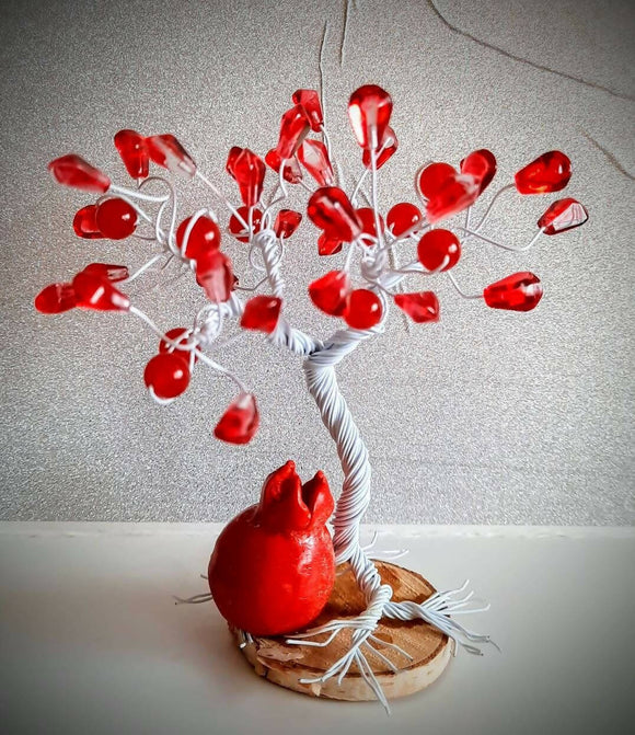 Mini Pomegranate Wire Tree